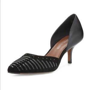 Donald J Pliner Finn D’Orsay 55mm Suede Kitten Heel 6.5